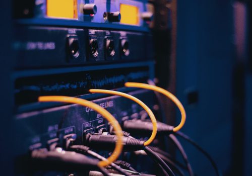 Splicing the fiber network together Splicing-the-fiber-cables-together
